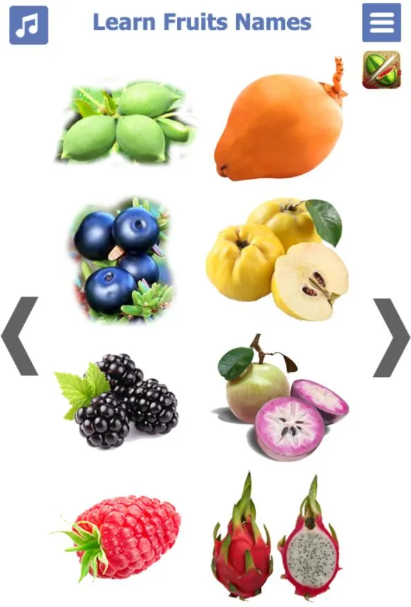 Learn Fruits name in English | Indus Appstore | Screenshot