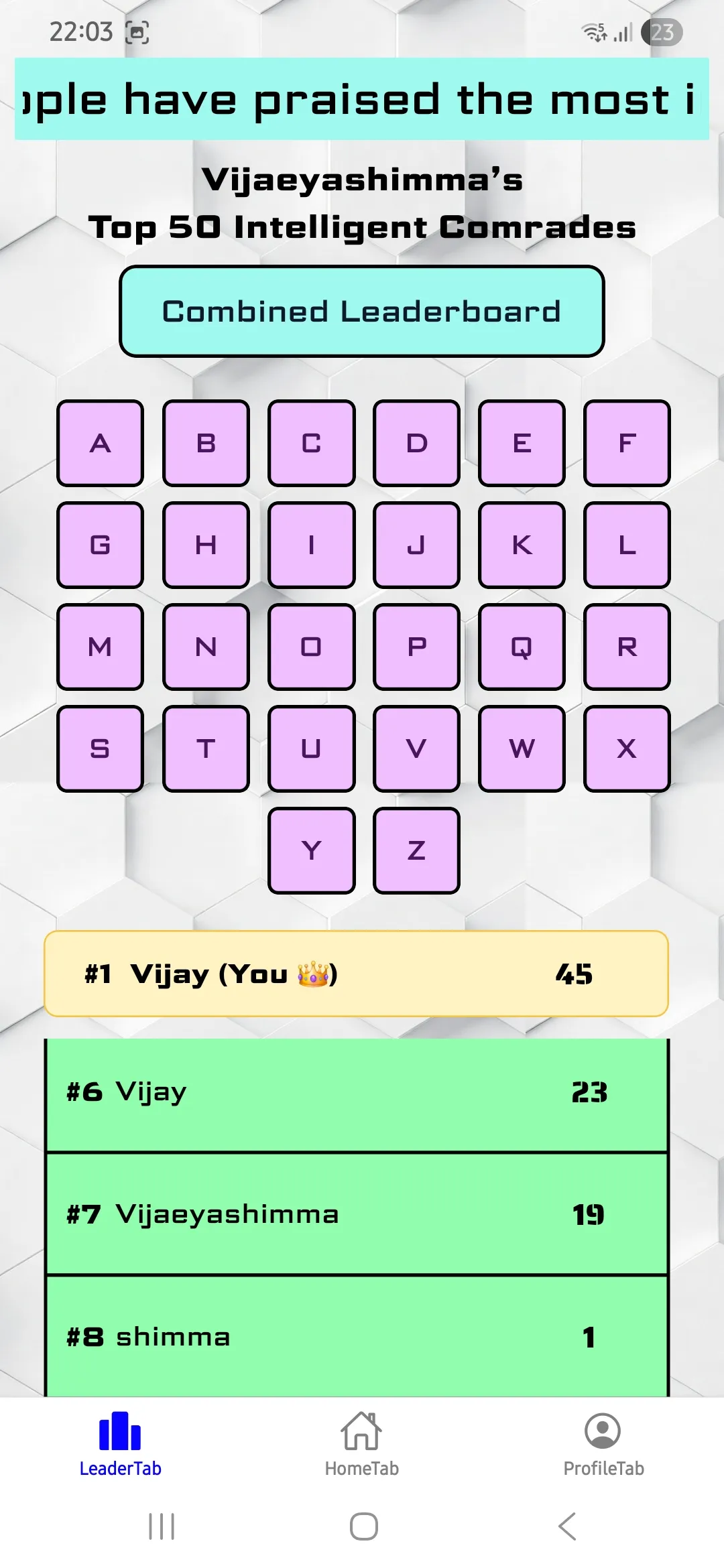 VJ Shimma IQ: Word Game | Indus Appstore | Screenshot