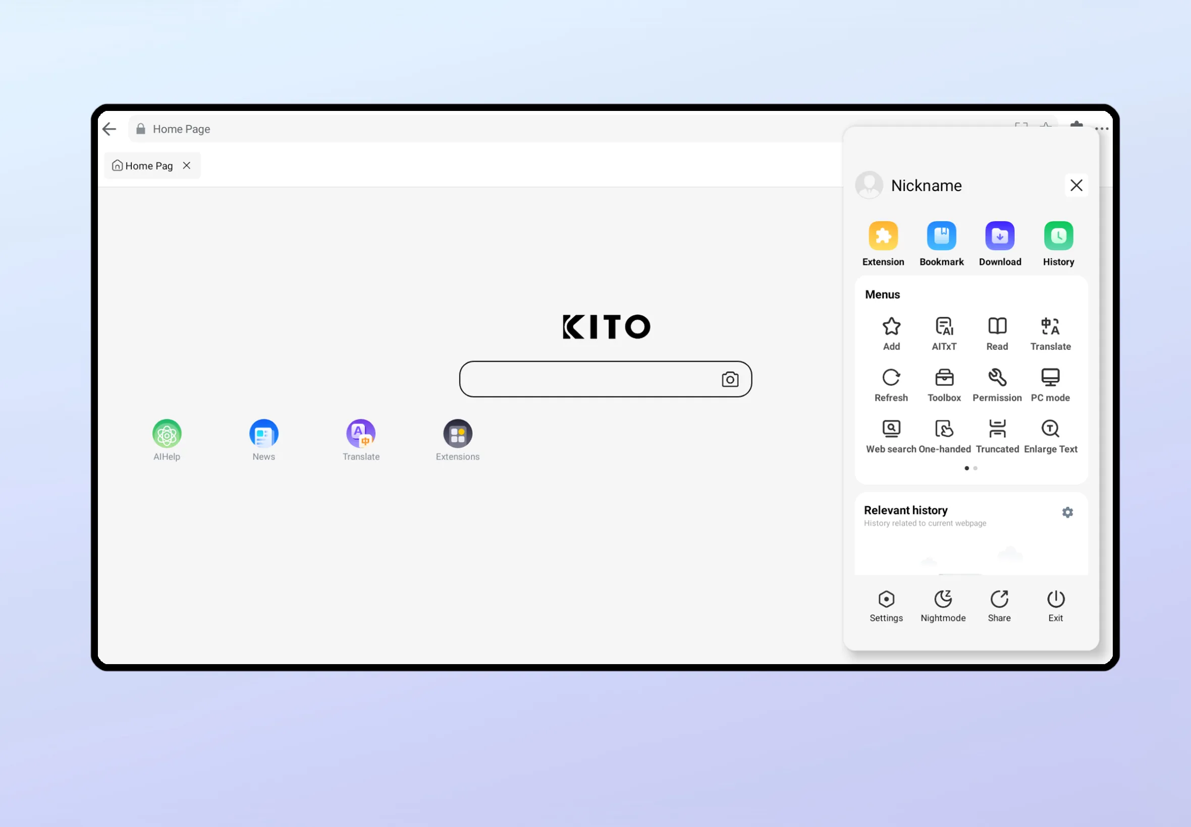 Kito Browser | Indus Appstore | Screenshot