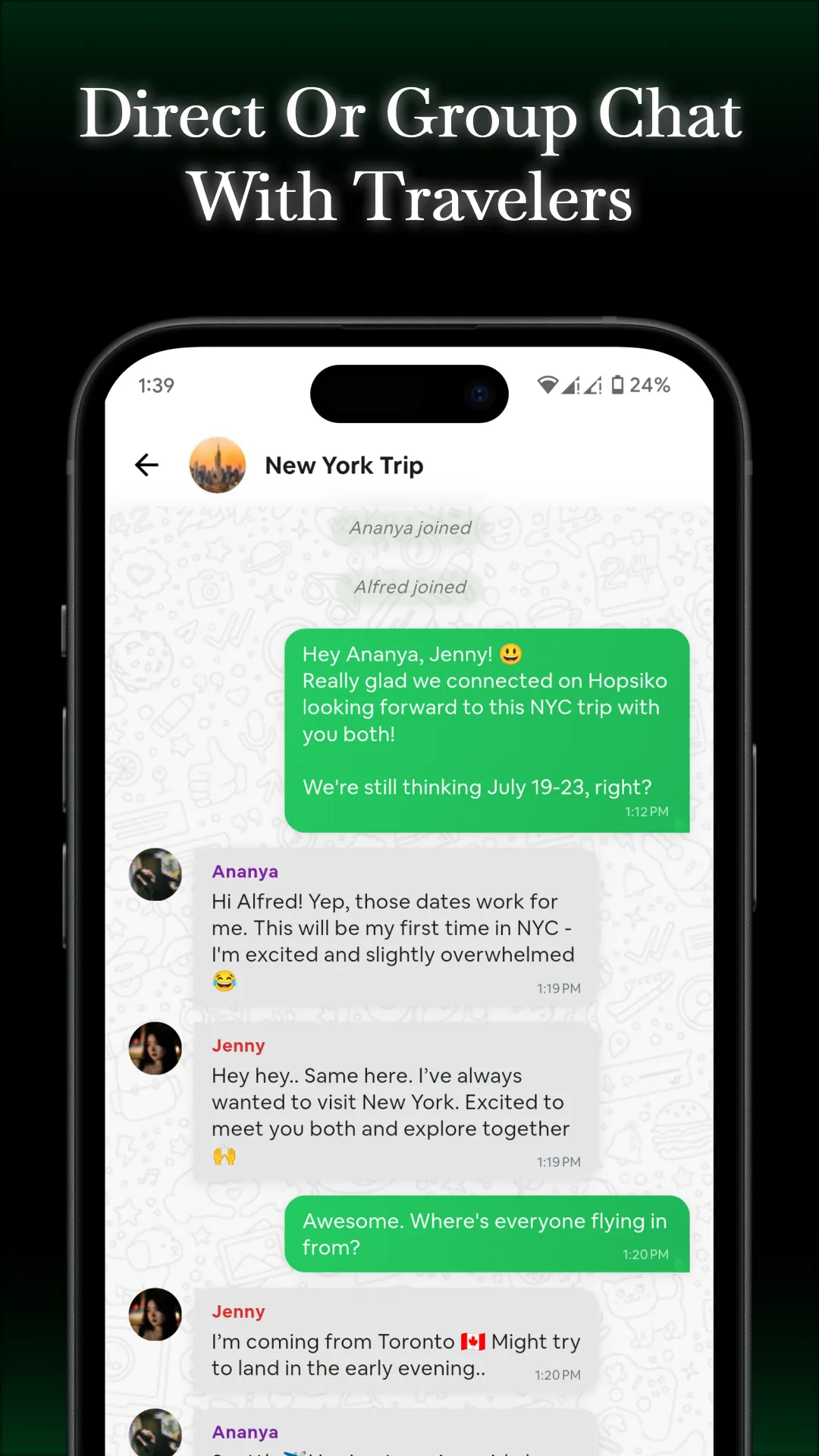 Hopsiko: Plan, Chat & Travel | Indus Appstore | Screenshot