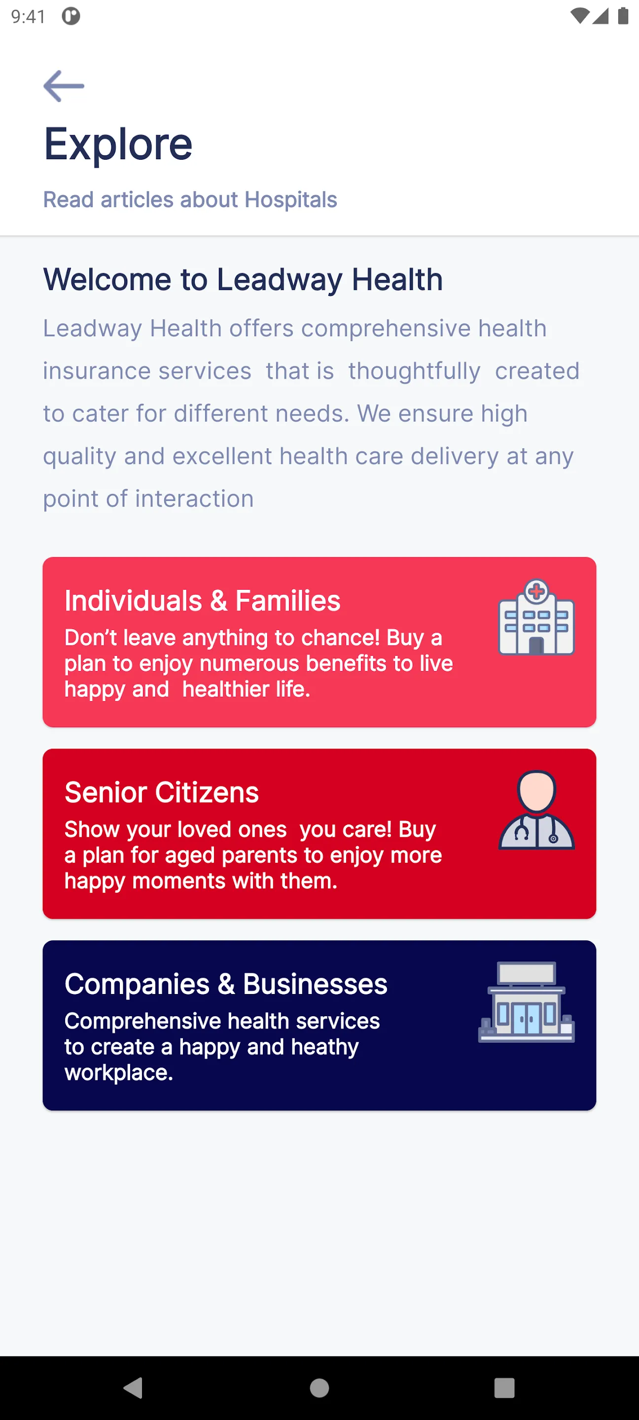 Leadway Health | Indus Appstore | Screenshot
