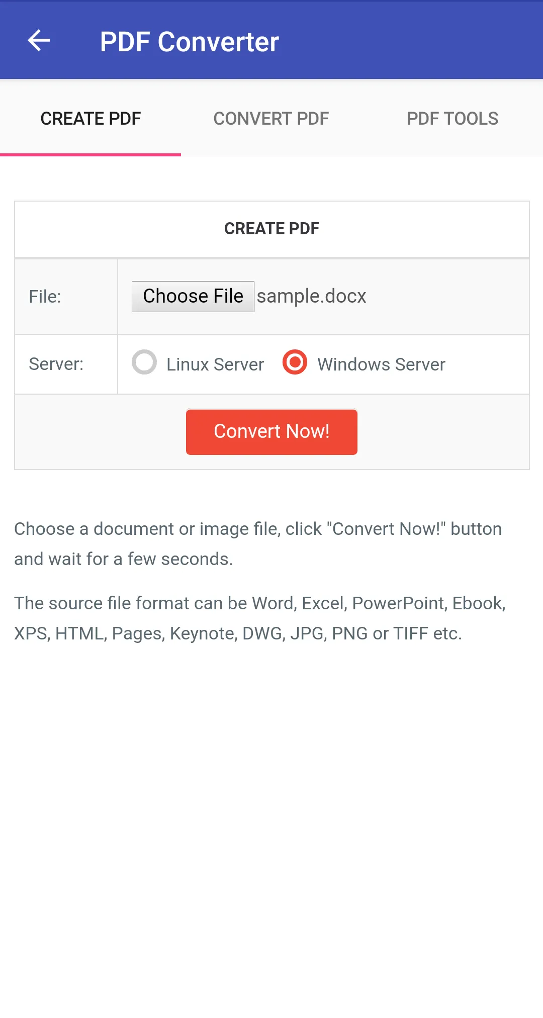 PDF Converter | Indus Appstore | Screenshot