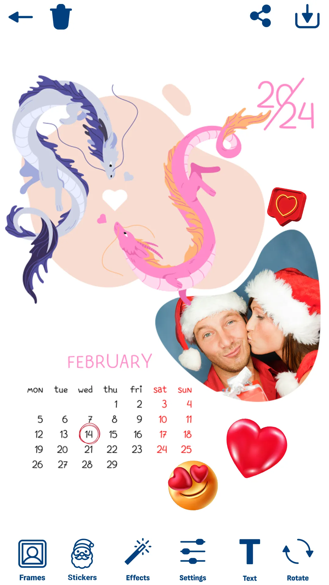 Calendar Photo Frames | Indus Appstore | Screenshot