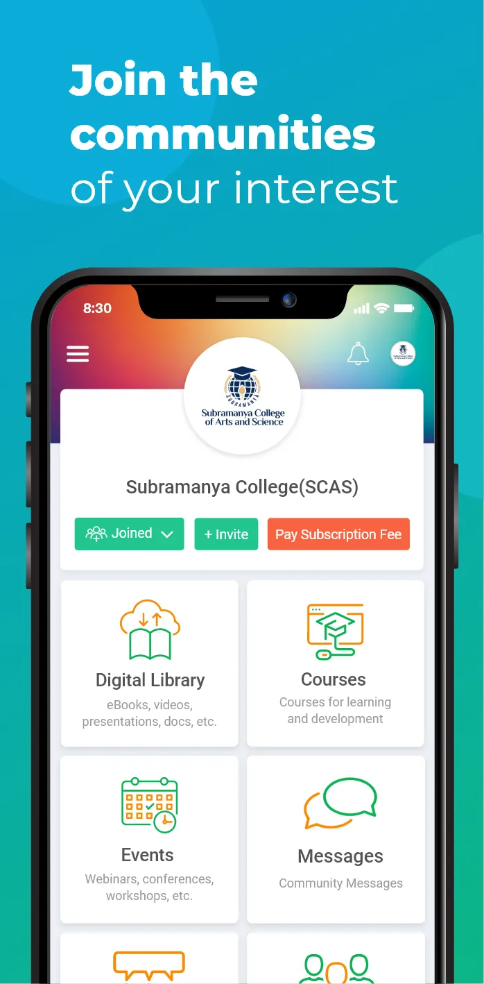 Subramanya College(SCAS) | Indus Appstore | Screenshot