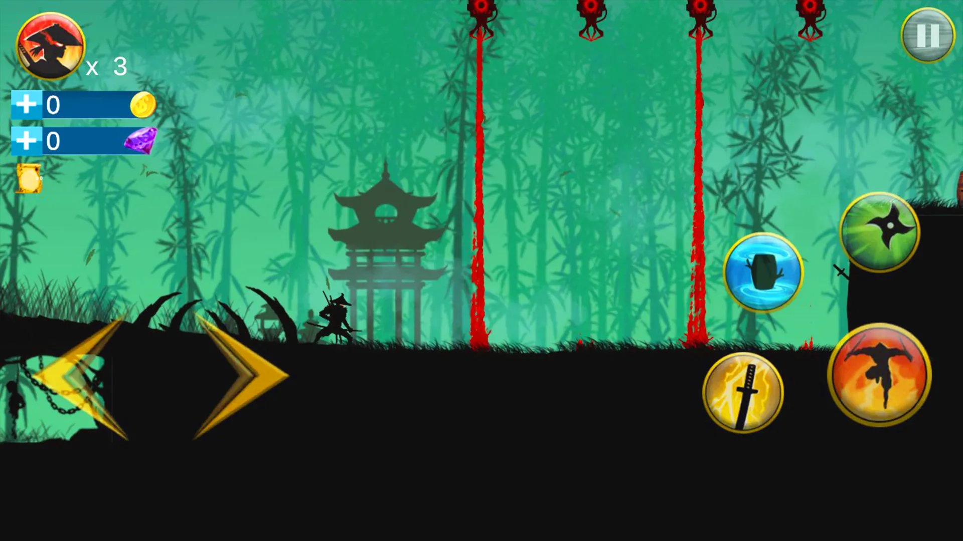 Shadow Samurai : Ninja Revenge | Indus Appstore | Screenshot