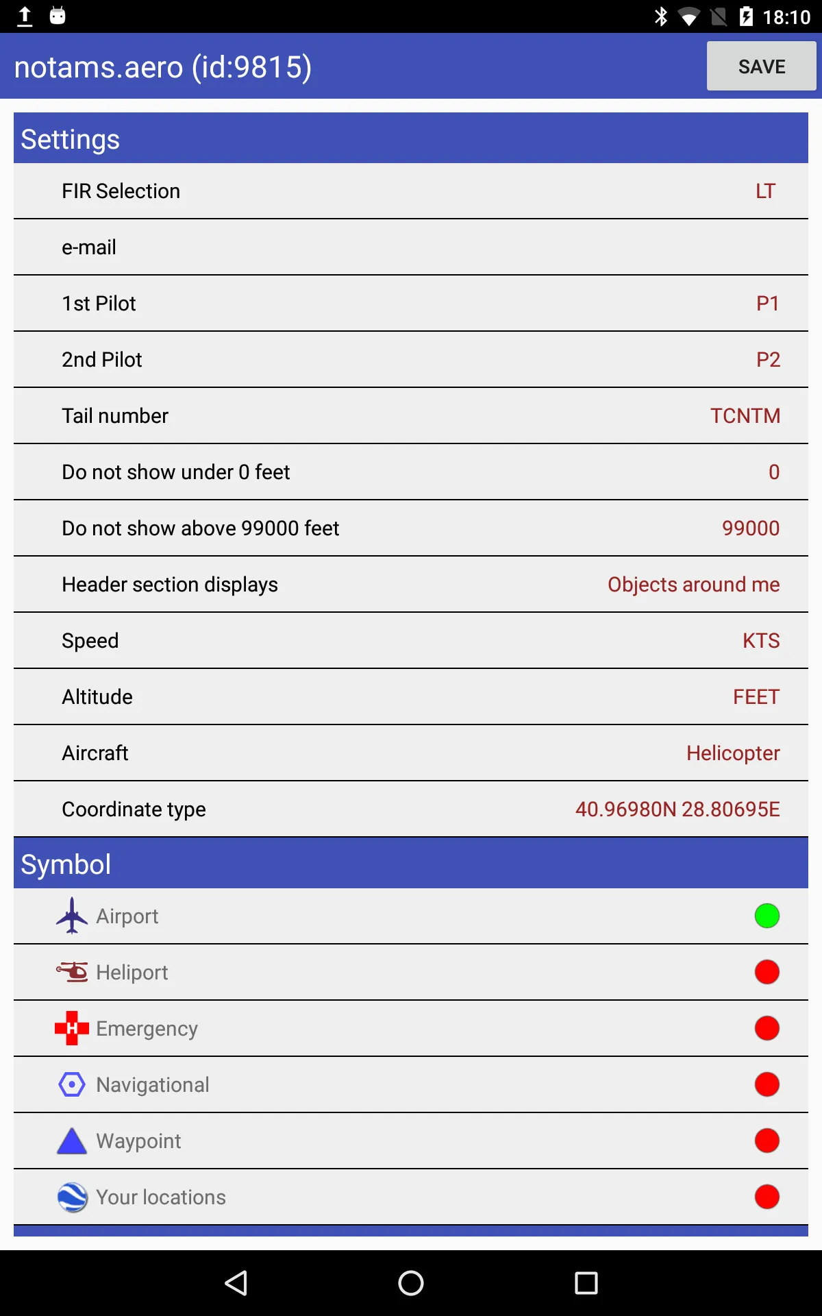 notams.aero | Indus Appstore | Screenshot