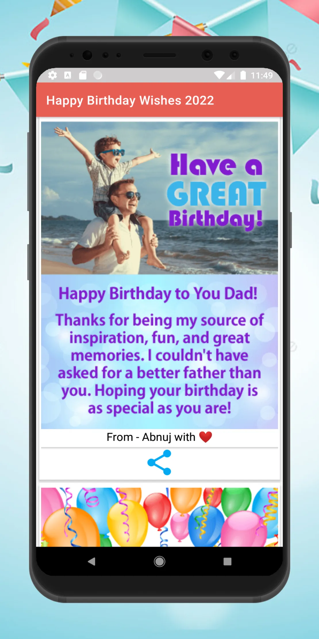 happy birthday wishes in hindi | Indus Appstore | Screenshot