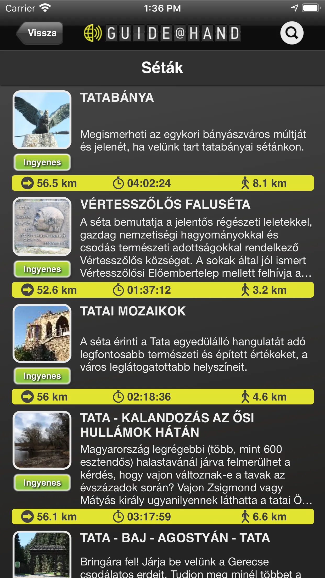 Dunamente turisztikai térség G | Indus Appstore | Screenshot