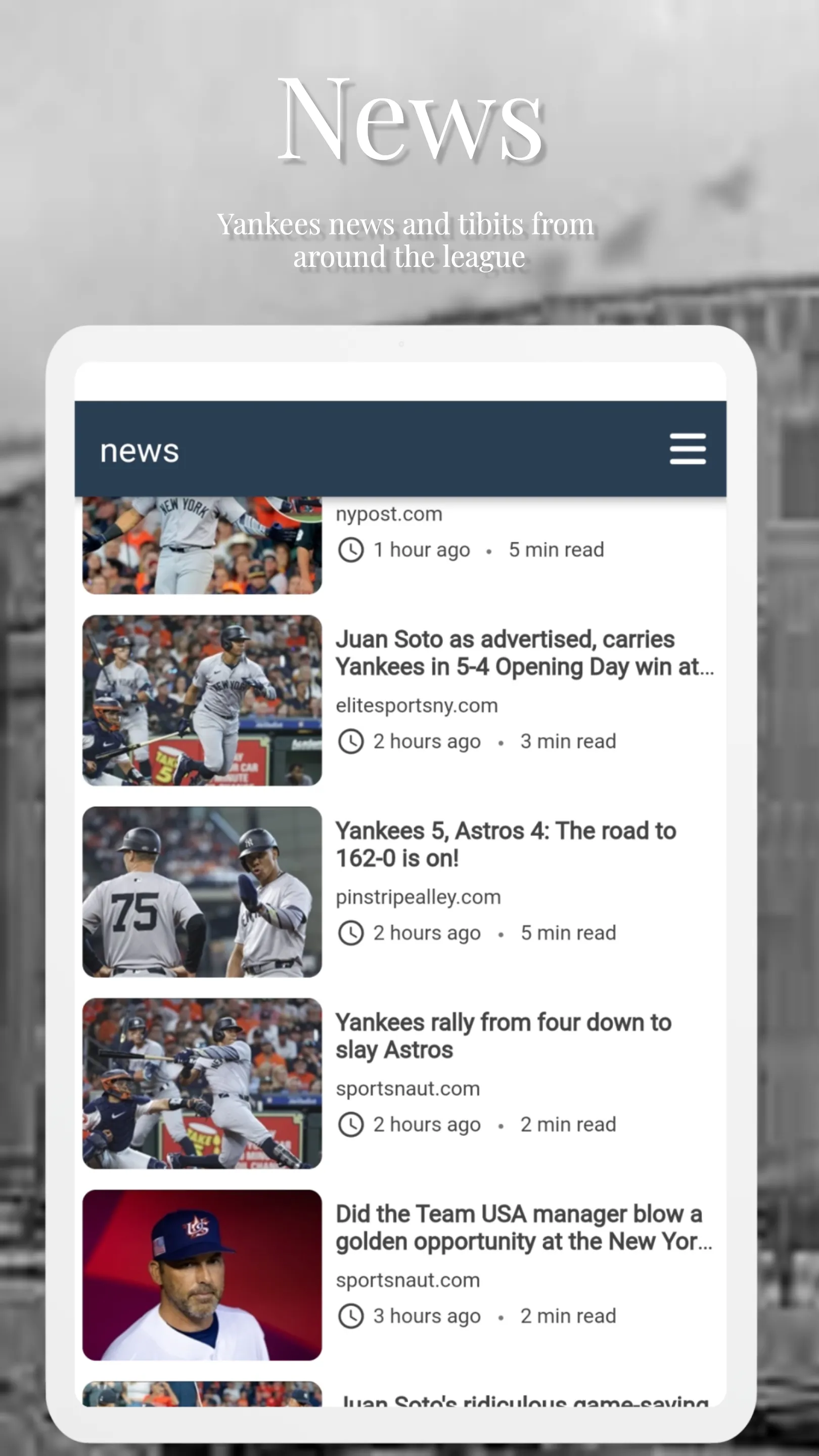 New York Baseball - Yankees | Indus Appstore | Screenshot