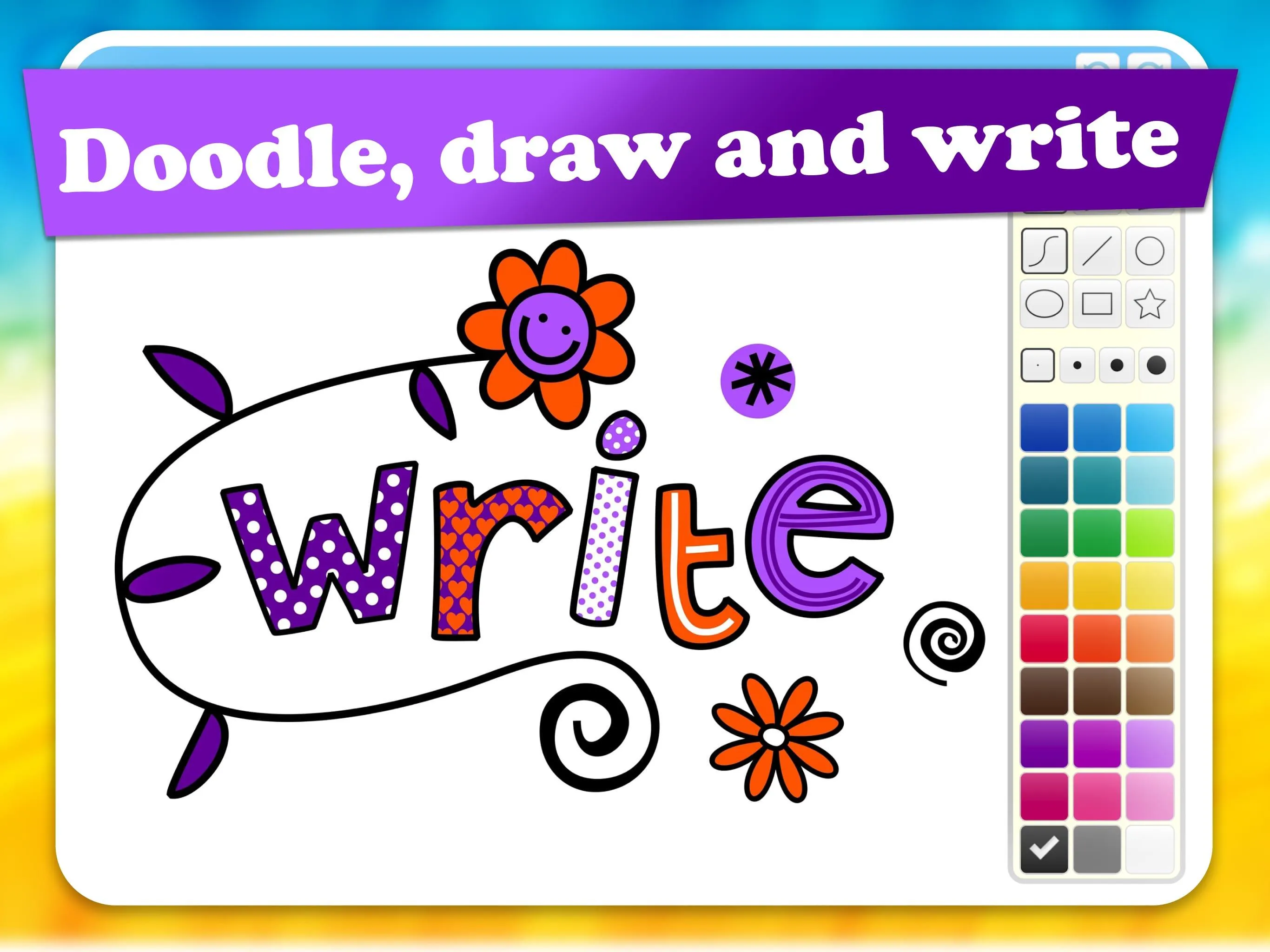 Whiteboard Junior doodle pad | Indus Appstore | Screenshot