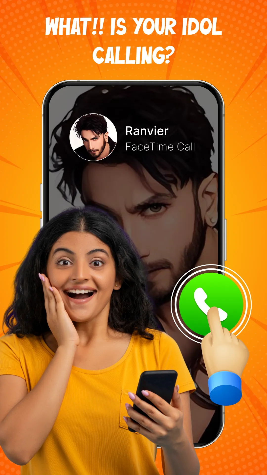 Make Video With Idol—Fake Call | Indus Appstore | Screenshot