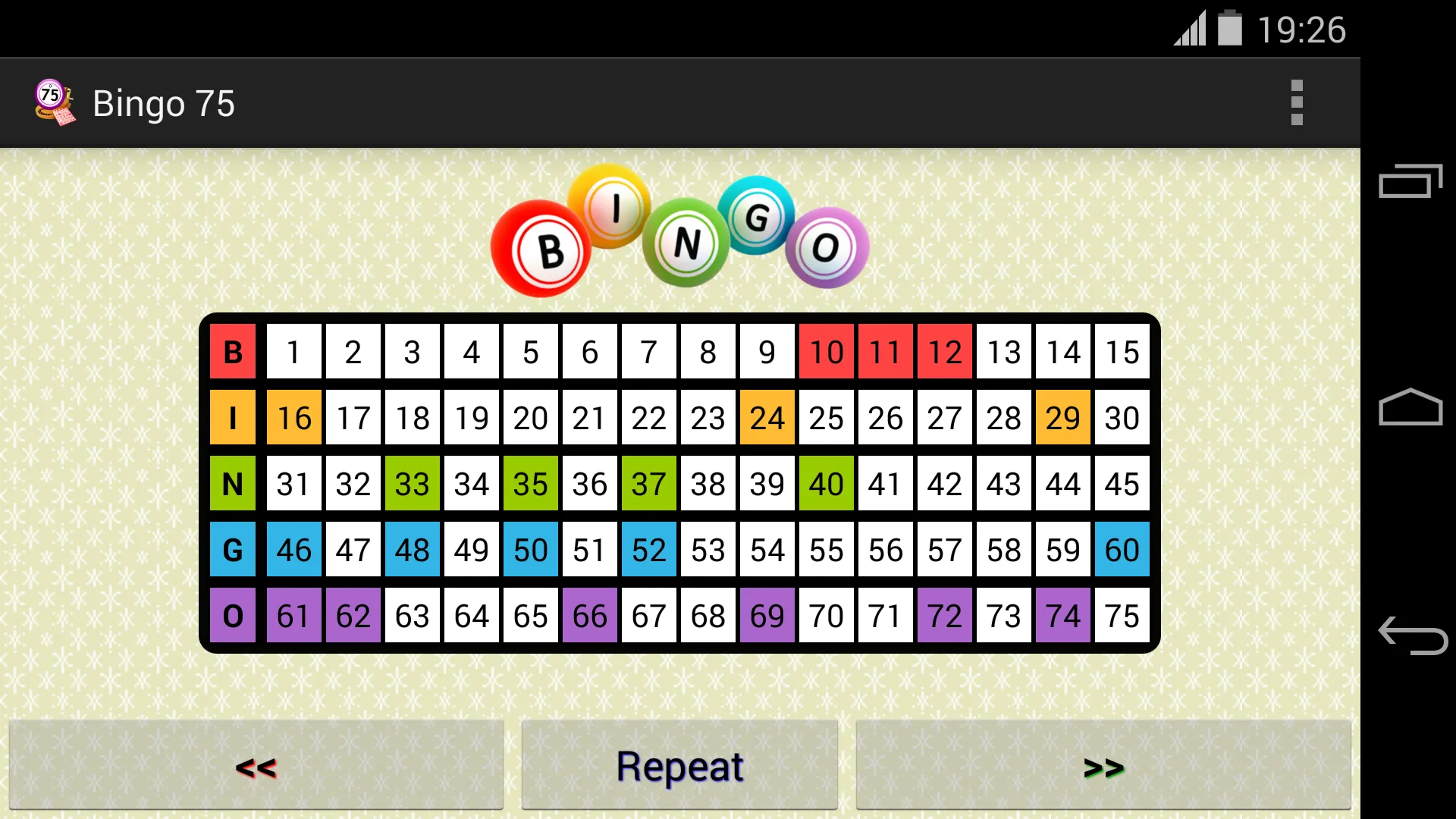 Bingo 75 | Indus Appstore | Screenshot