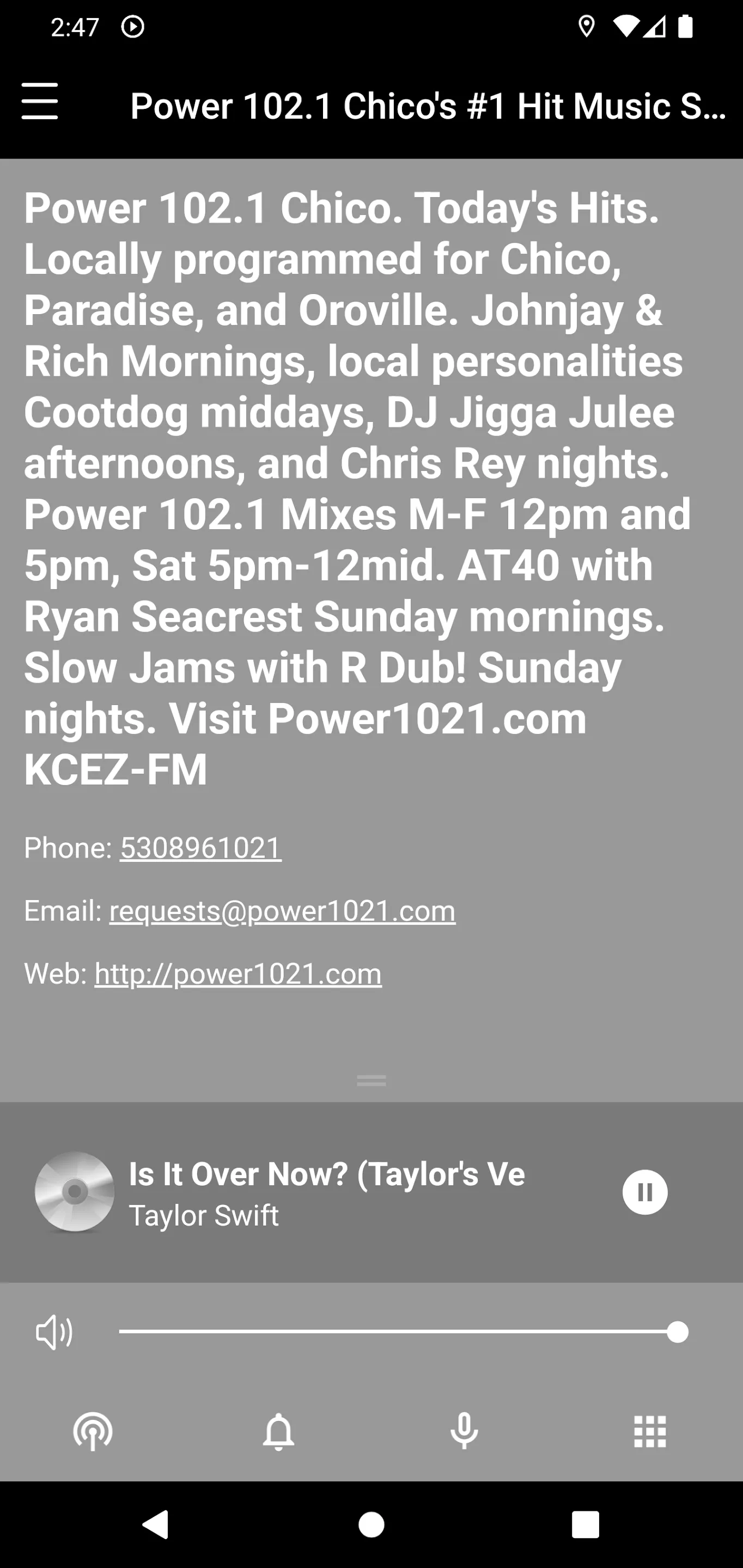 Power 102.1 Chico | Indus Appstore | Screenshot