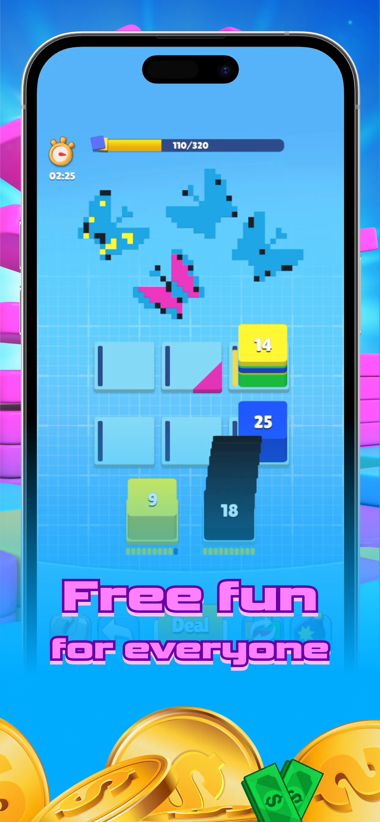 Pixel Stack: Sort & Money Game | Indus Appstore | Screenshot