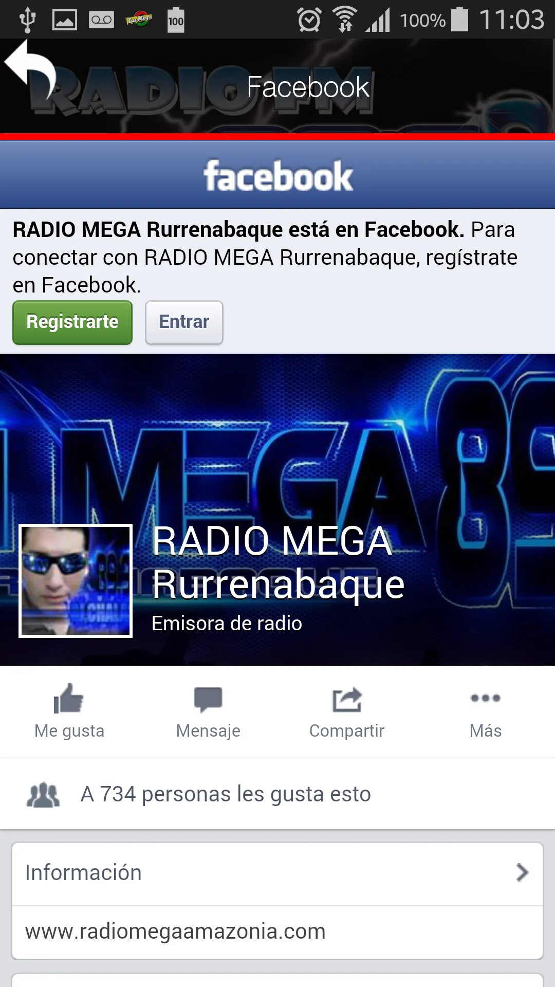 Radio Mega Rurrenabaque | Indus Appstore | Screenshot