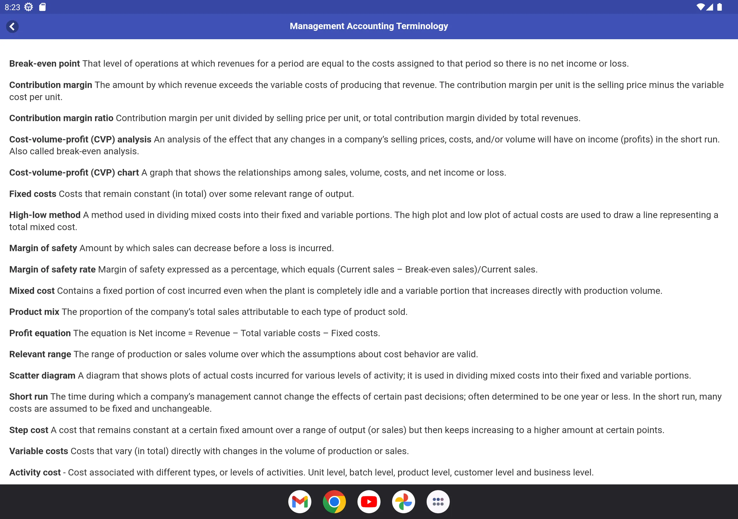 Managerial Accounting | Indus Appstore | Screenshot