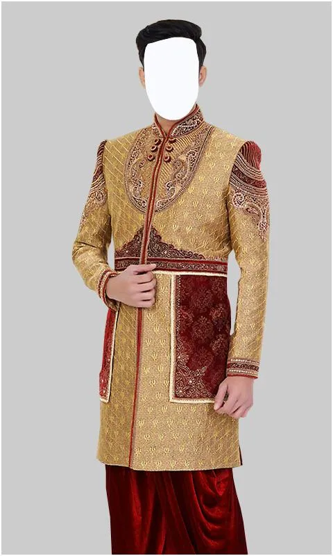 Men Sherwani Dress Photo Suit | Indus Appstore | Screenshot