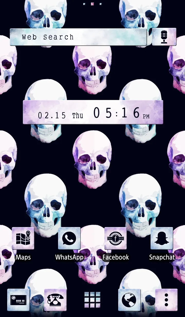 Skull Pattern Theme | Indus Appstore | Screenshot