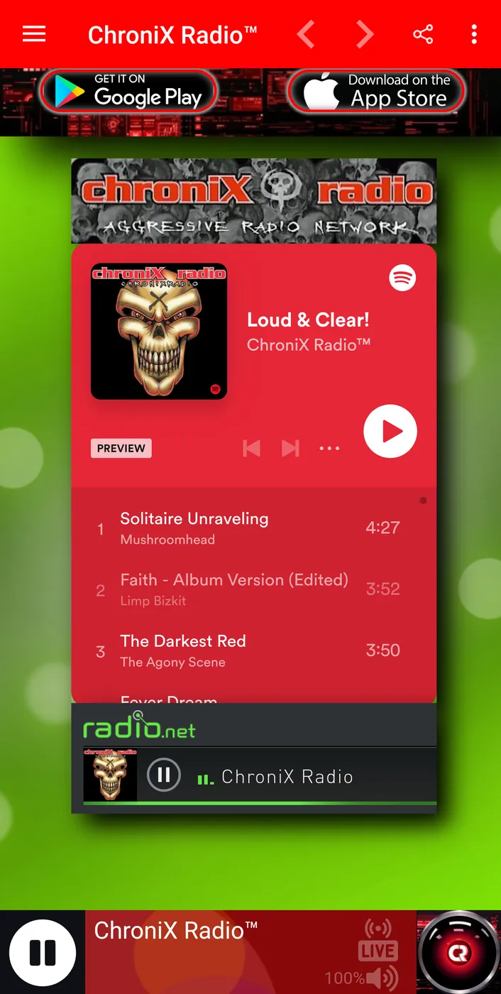 ChroniX Radio™ | Indus Appstore | Screenshot