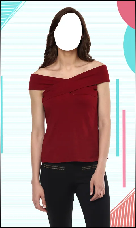 Women Crop Shoulder Photo Suit | Indus Appstore | Screenshot