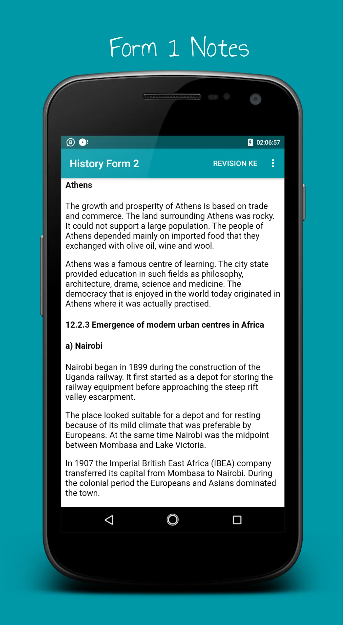 History Notes & Papers Form1-4 | Indus Appstore | Screenshot