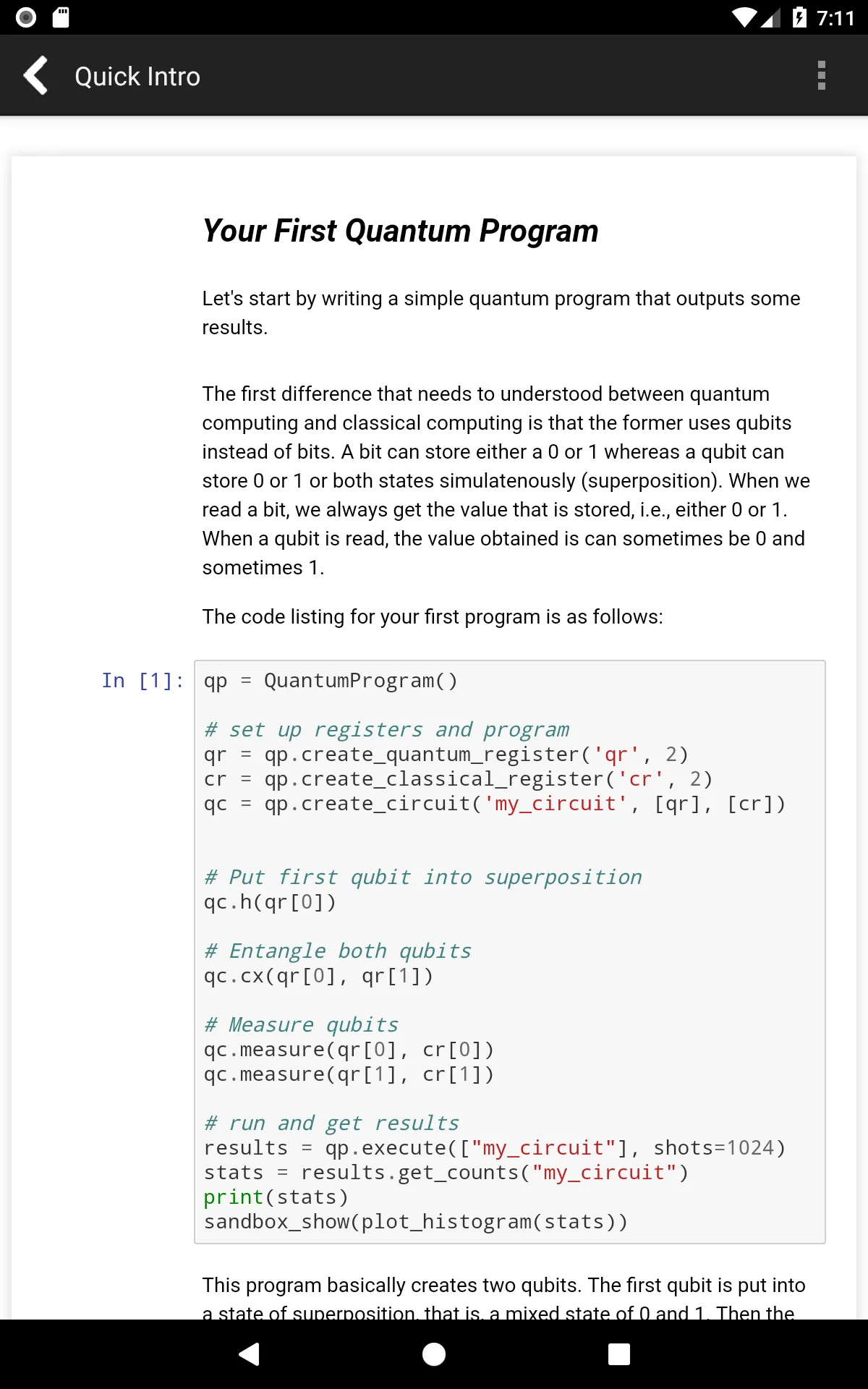 Quantum Programming Compiler | Indus Appstore | Screenshot