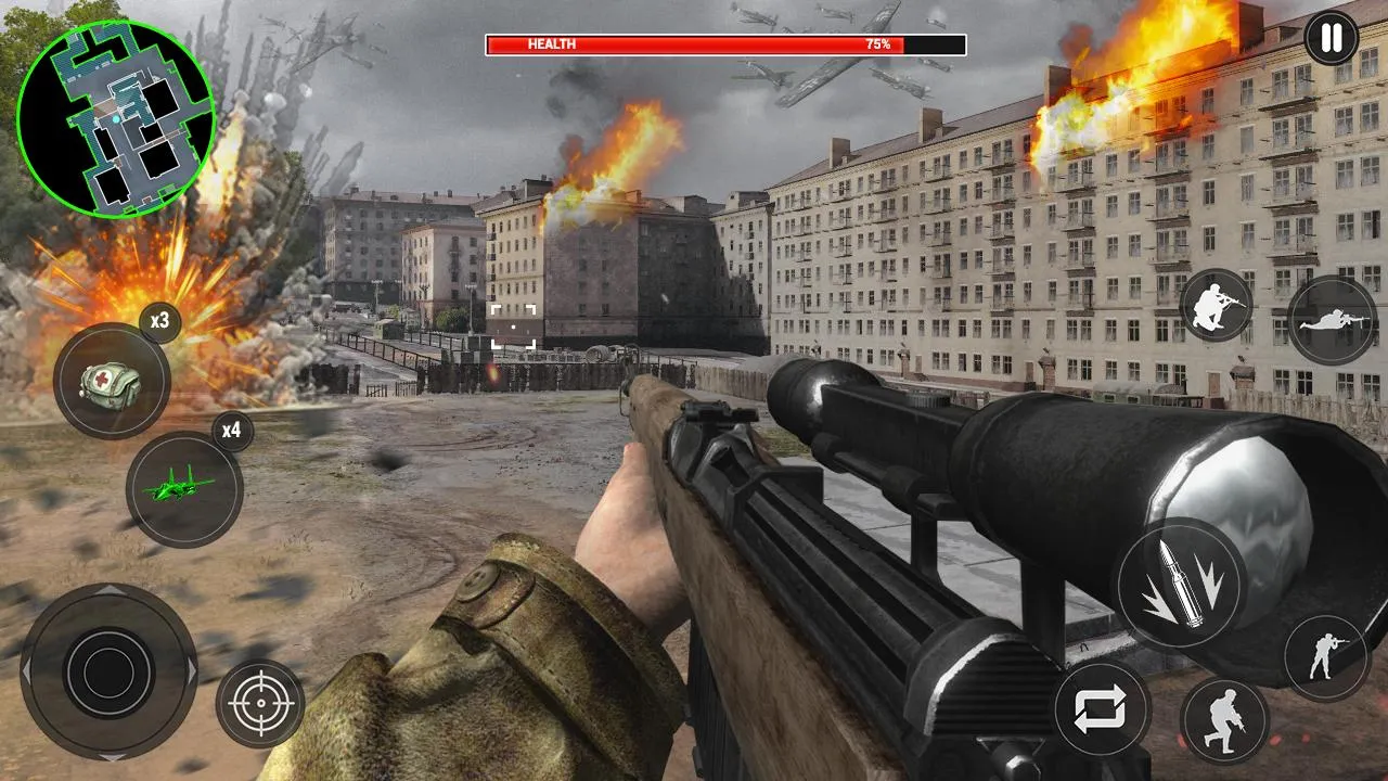 WW2 Sniper: 3D World War Games | Indus Appstore | Screenshot