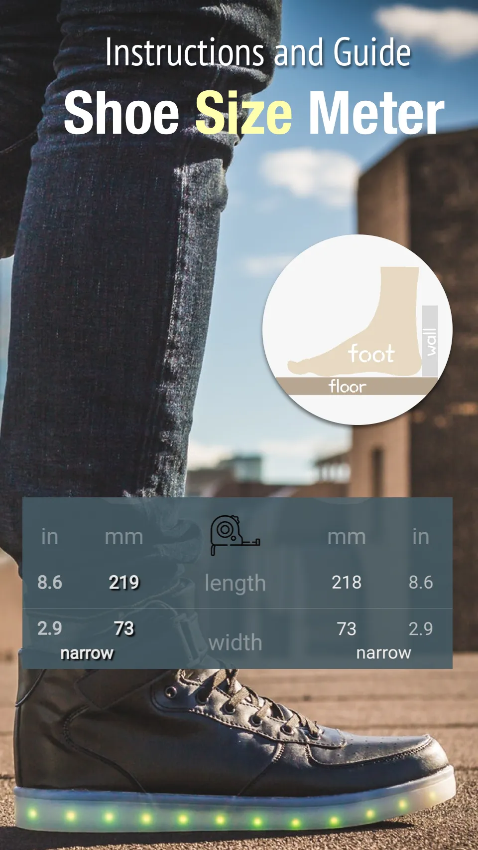 Shoe Size Meter and Converter | Indus Appstore | Screenshot