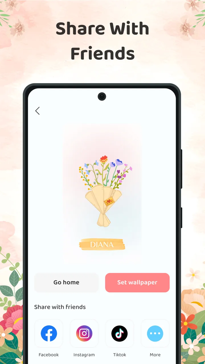 Flower Language Bloom Keyboard | Indus Appstore | Screenshot