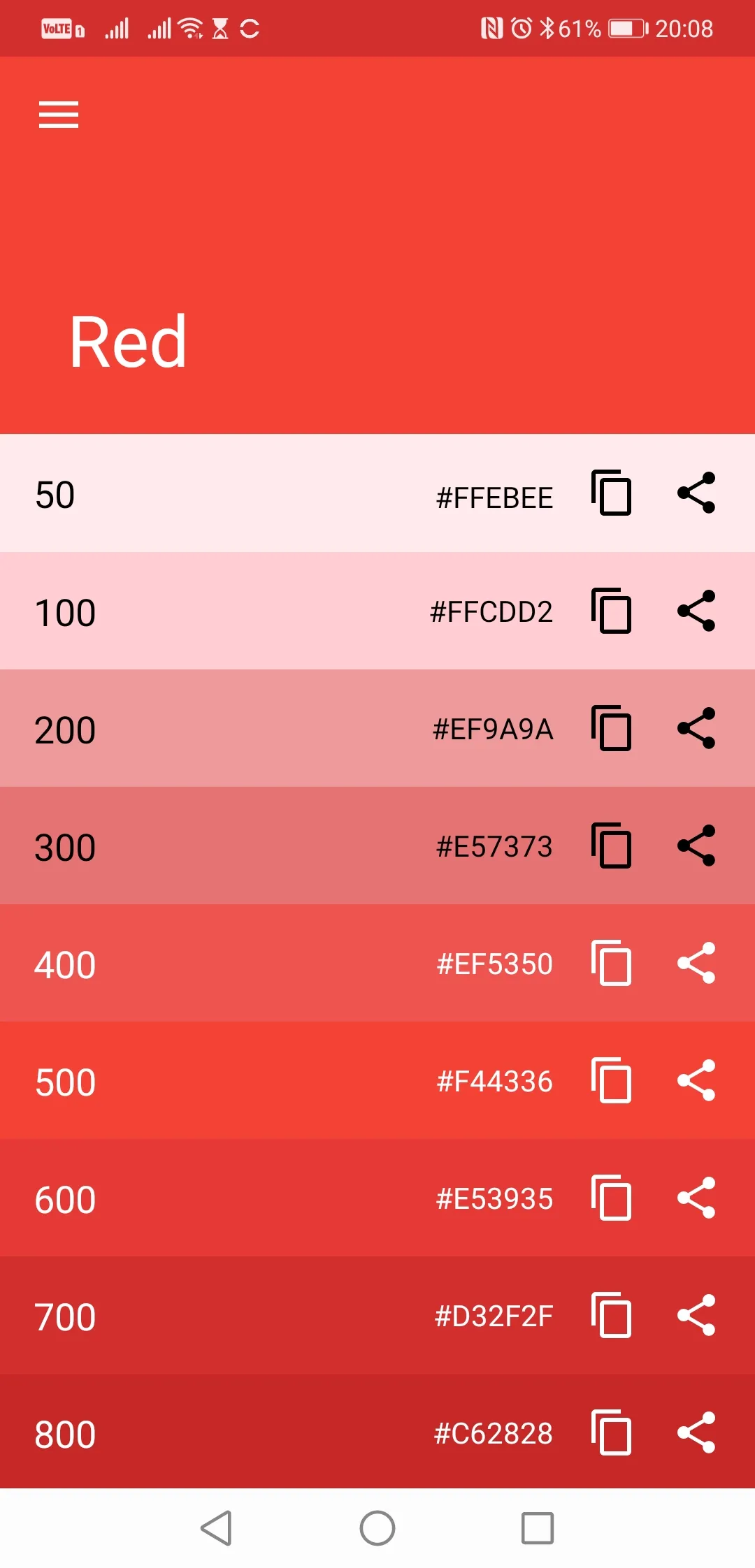 Material Design Color Palette | Indus Appstore | Screenshot