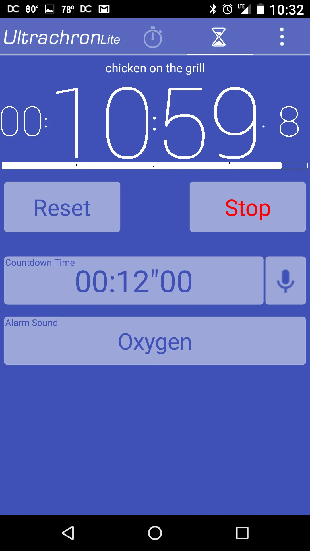 Ultrachron Stopwatch Lite | Indus Appstore | Screenshot