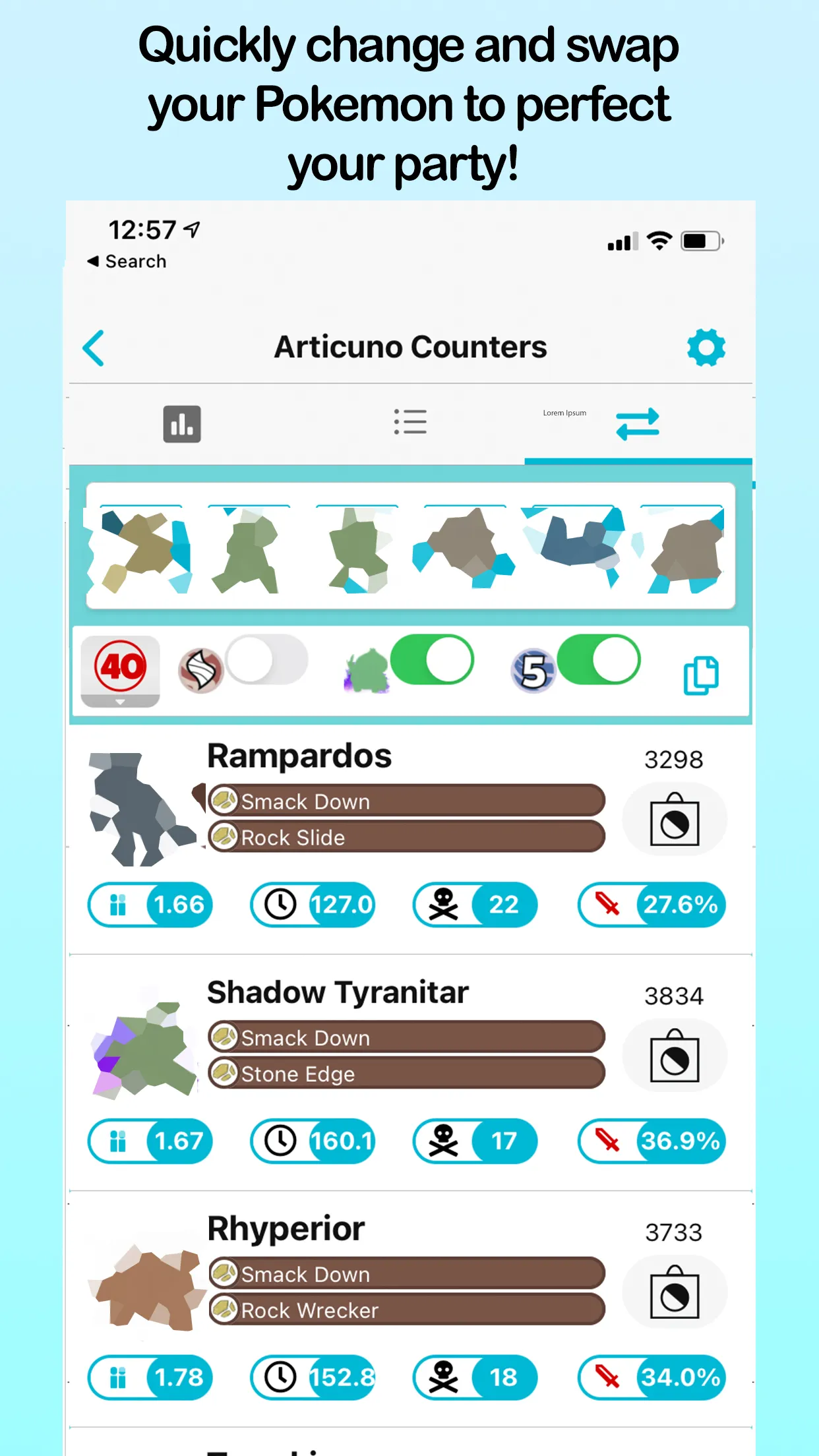 Pokebattler Raid Party | Indus Appstore | Screenshot