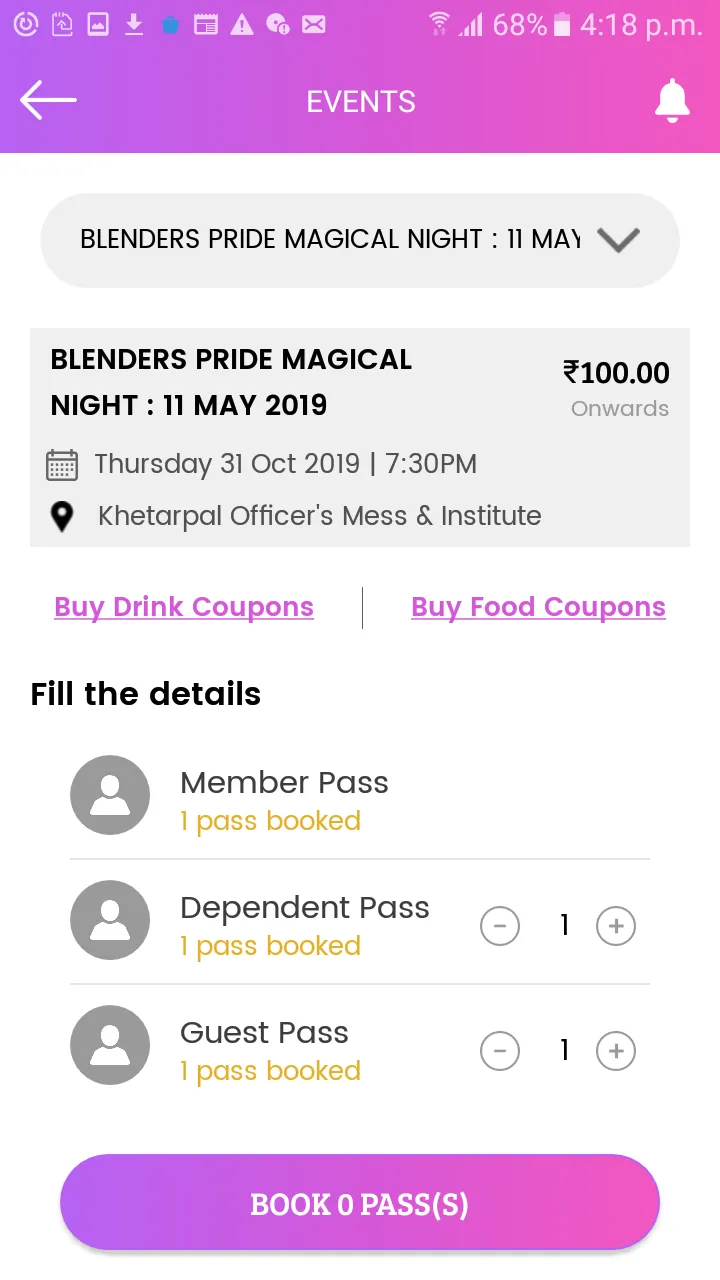 Khetarpal Officers' Mess & Ins | Indus Appstore | Screenshot