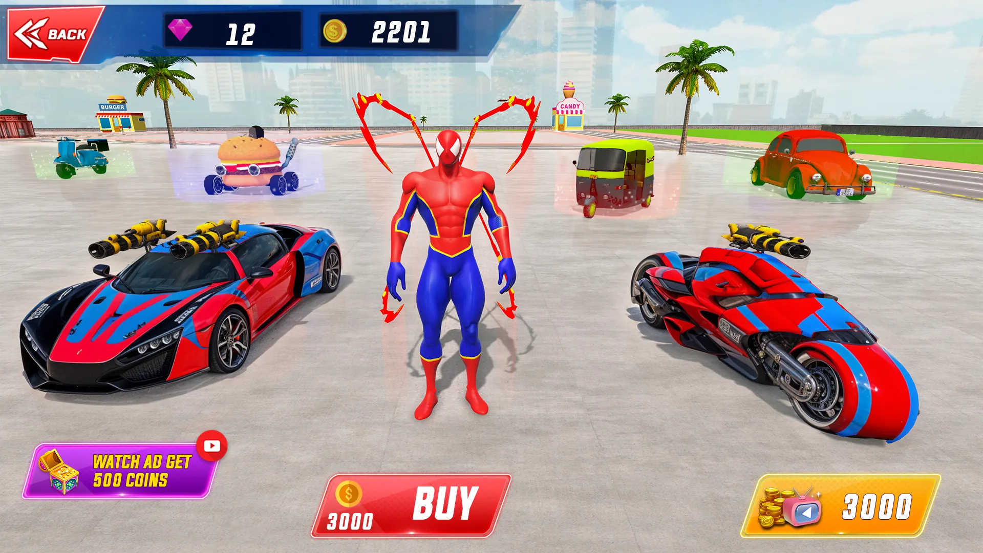 Spider Robot Hero Car Games | Indus Appstore | Screenshot