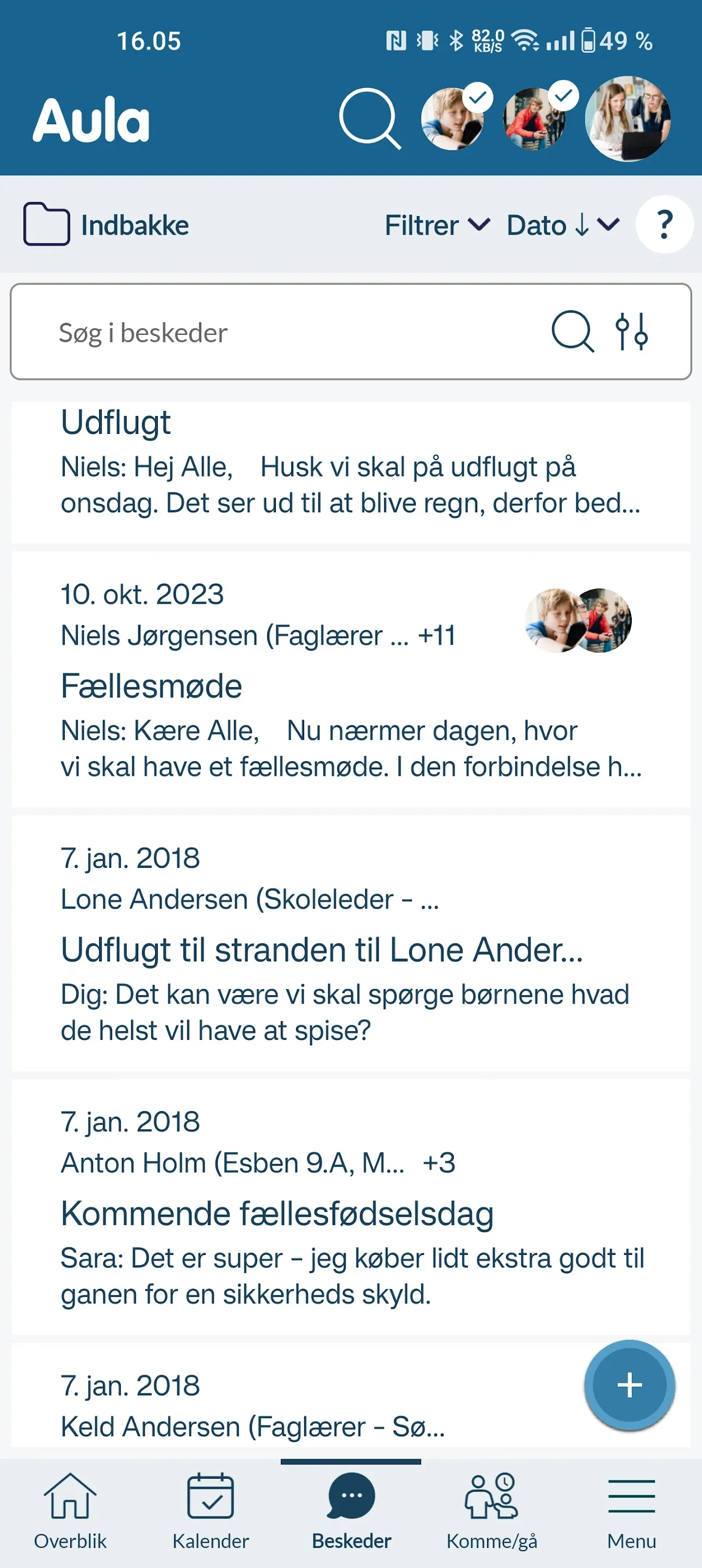 Aula for forældre og elever | Indus Appstore | Screenshot