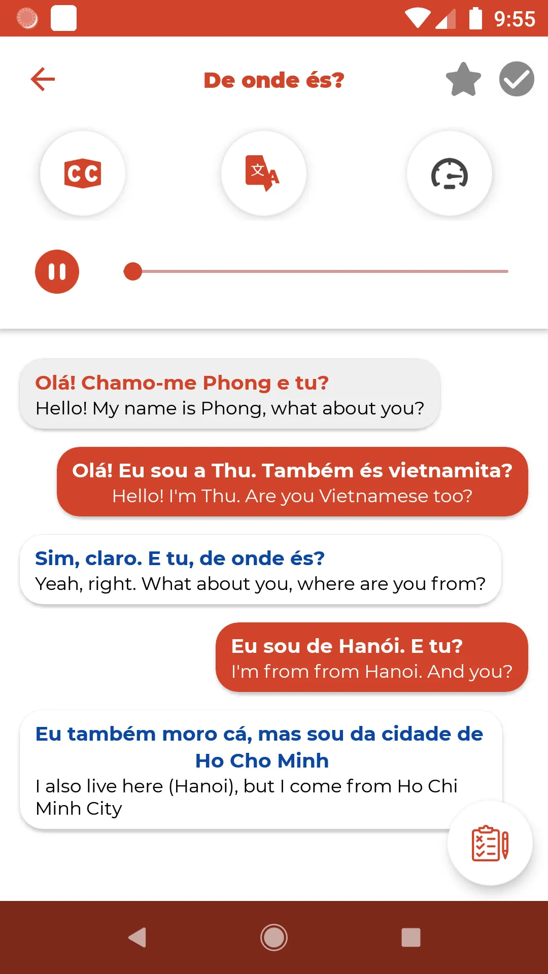 PortugueseーListening・Speaking | Indus Appstore | Screenshot