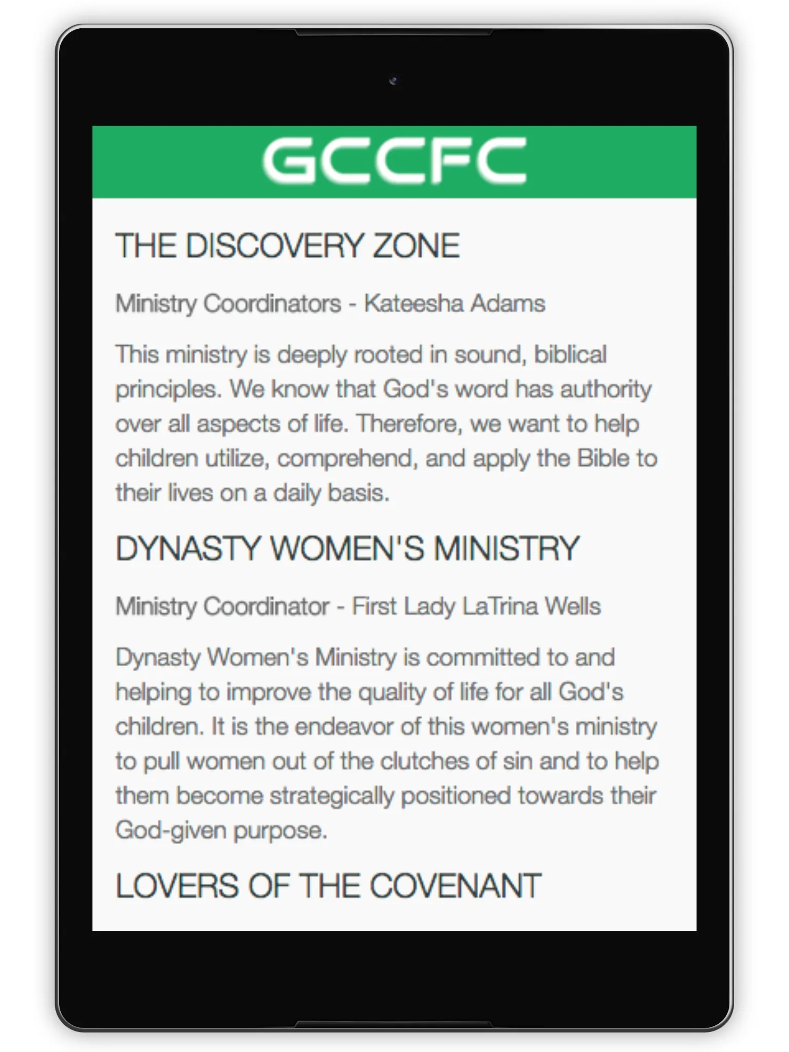 GCCF Church | Indus Appstore | Screenshot