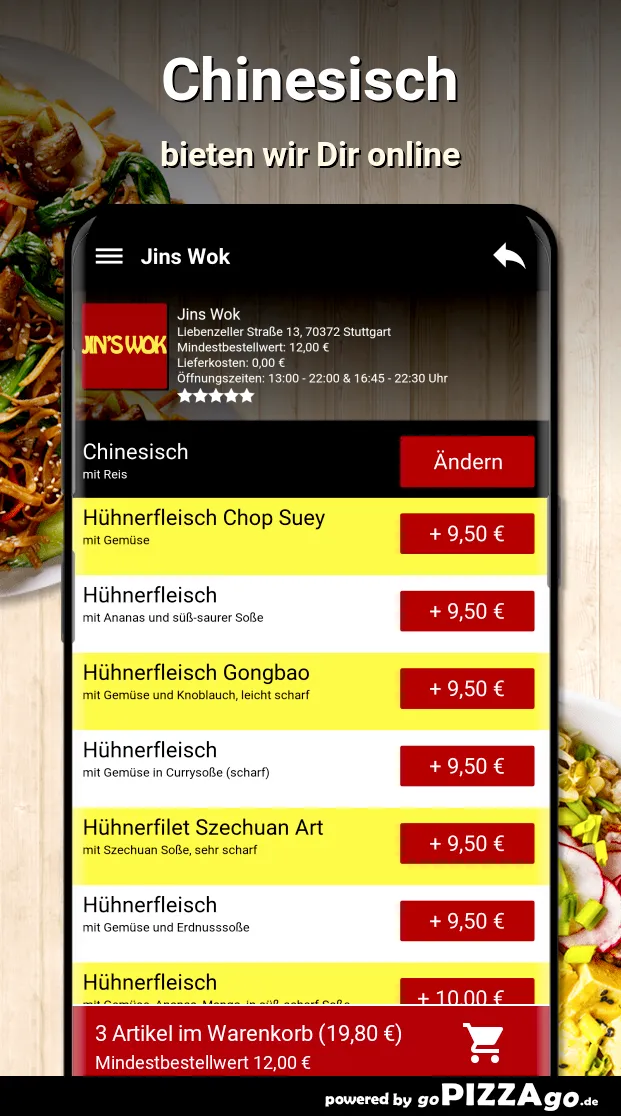 Jins Wok Stuttgart | Indus Appstore | Screenshot