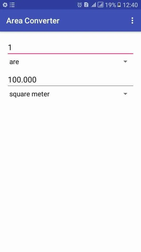 Area Conversion:square feet to | Indus Appstore | Screenshot