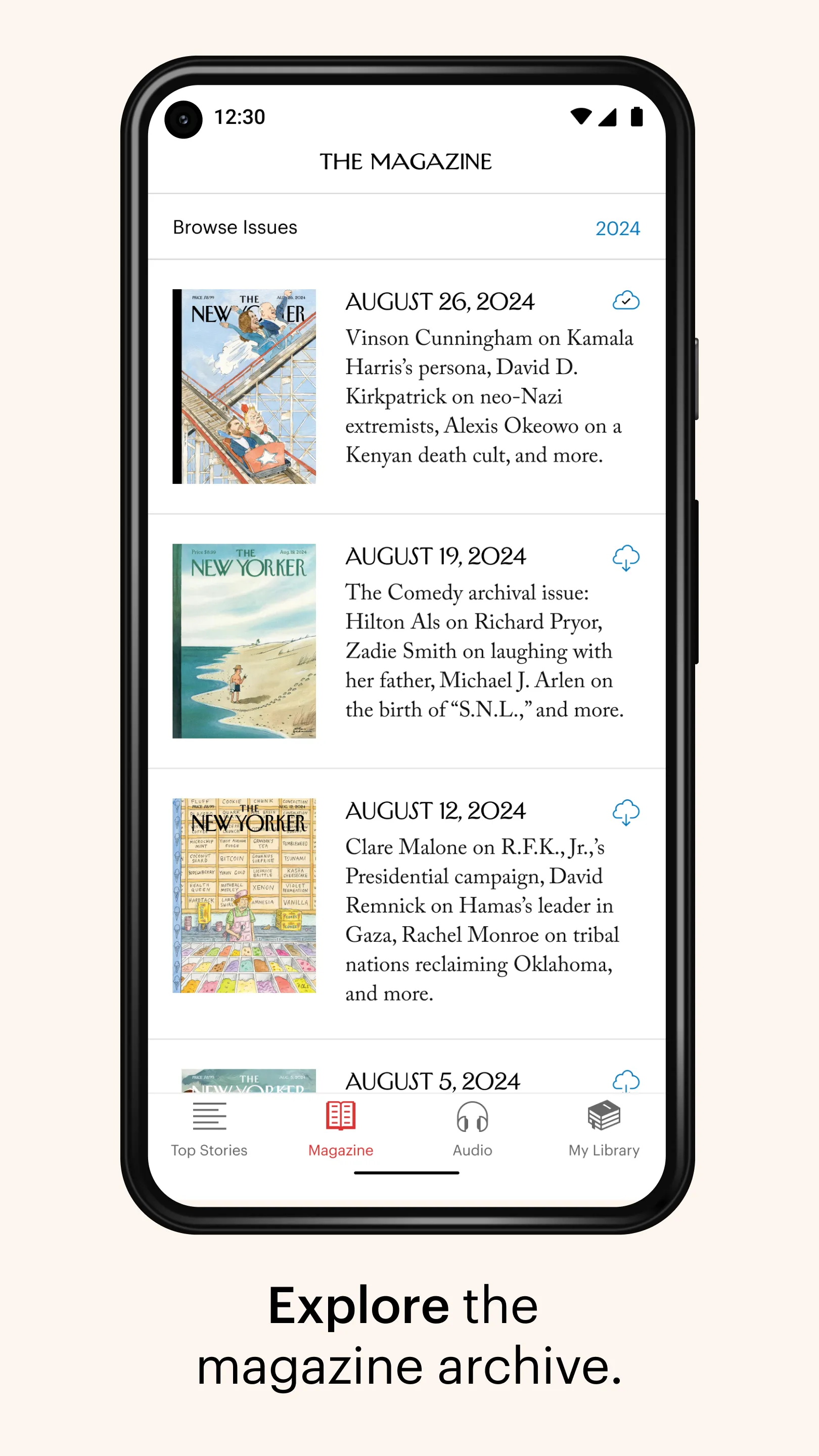 The New Yorker | Indus Appstore | Screenshot