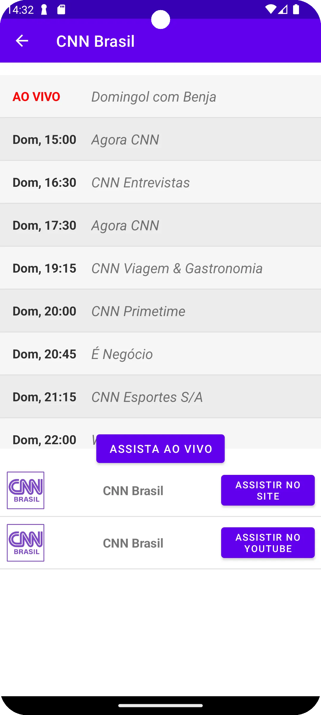 Guia de Tv Online - Tv Aberta | Indus Appstore | Screenshot