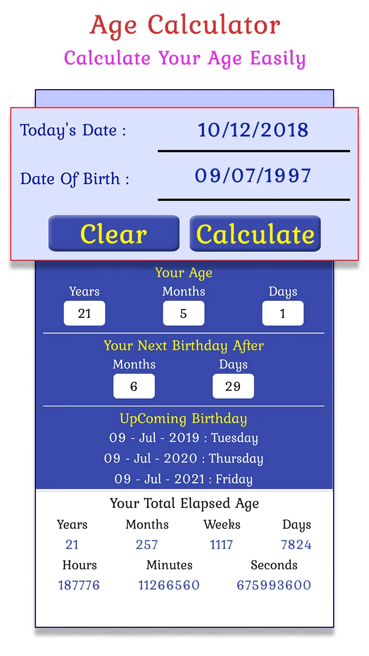 Birthday Reminder & Age Calc | Indus Appstore | Screenshot