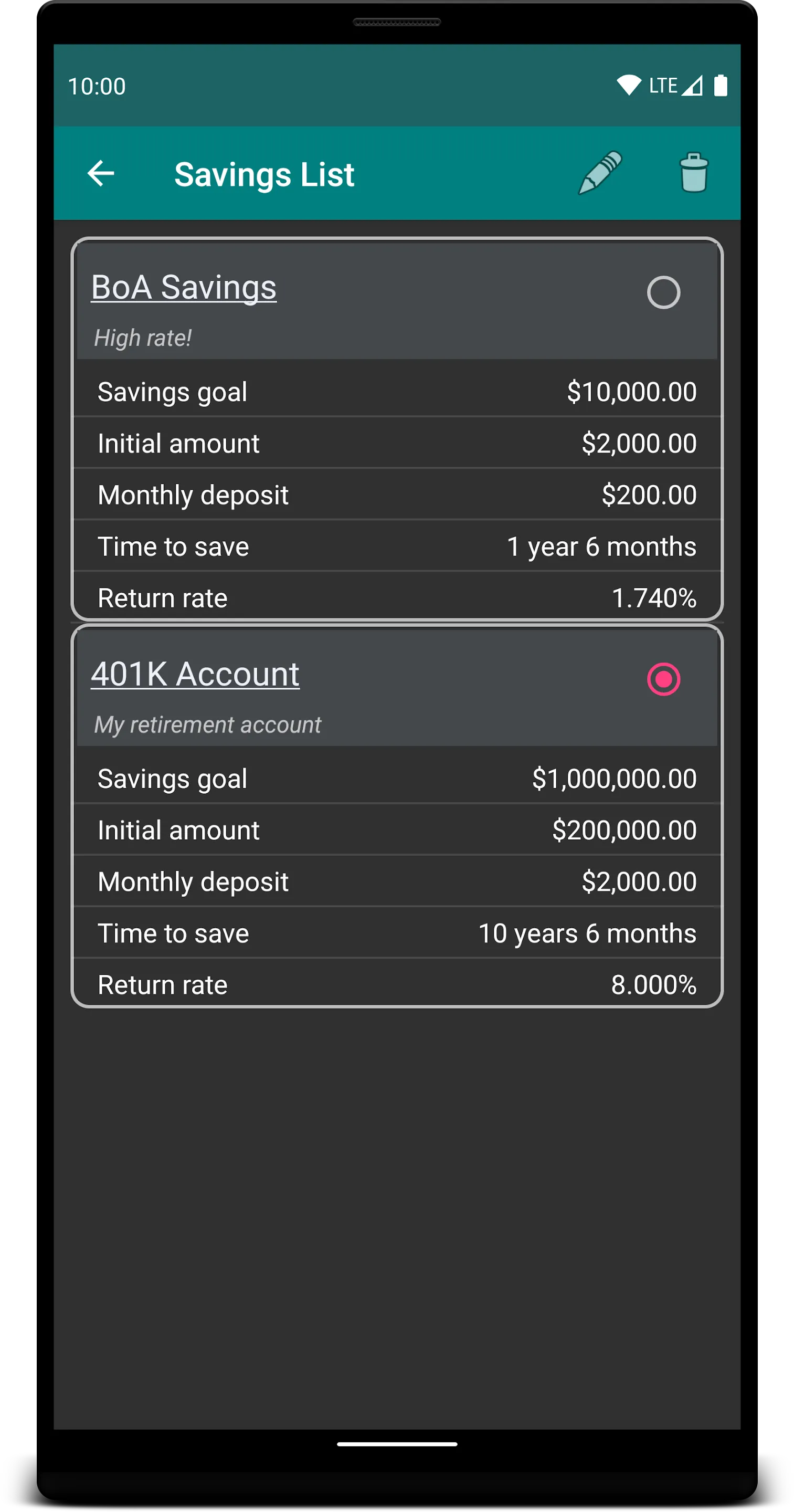 Savings & CD Calculator | Indus Appstore | Screenshot