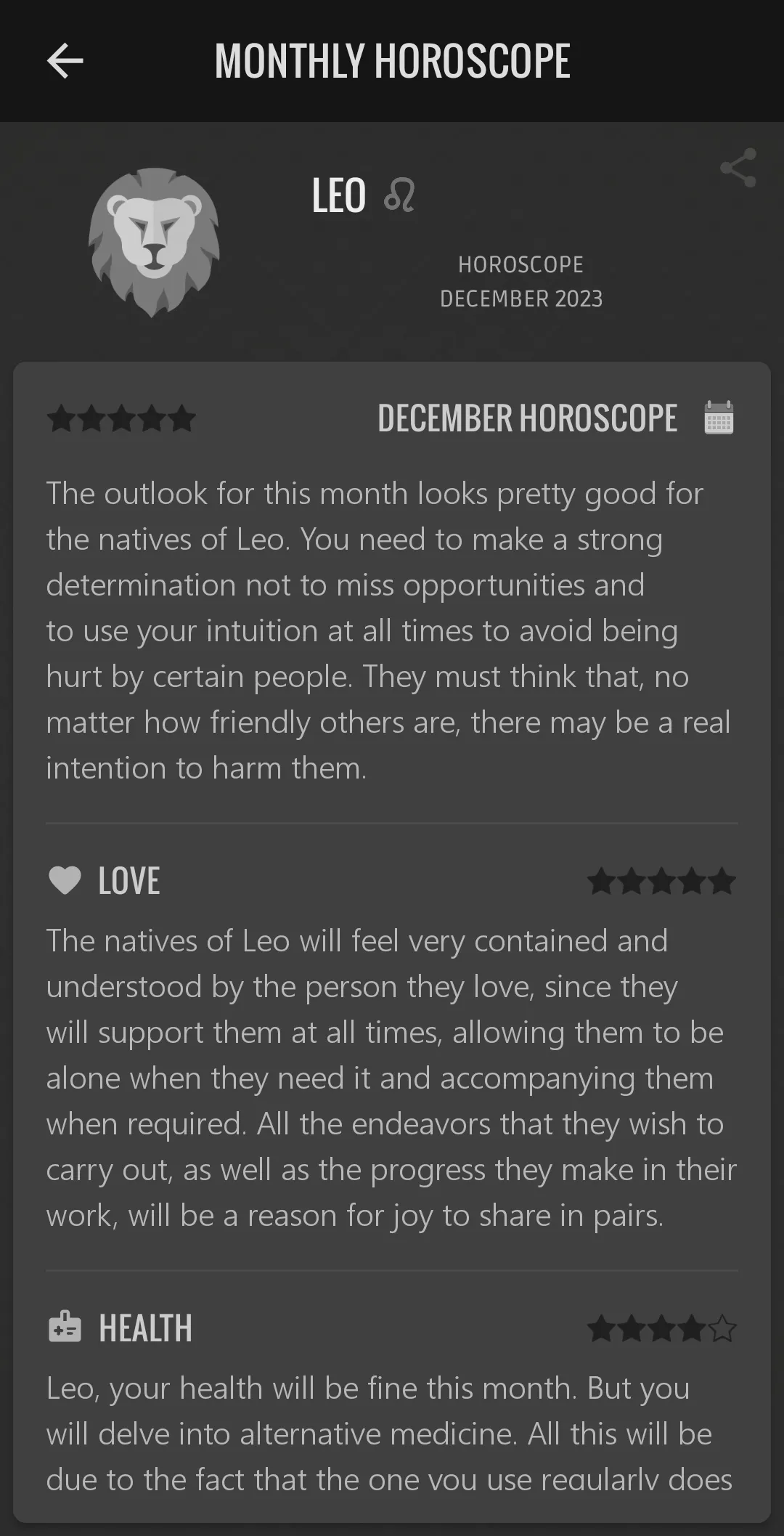 Your Daily Horoscope | Indus Appstore | Screenshot