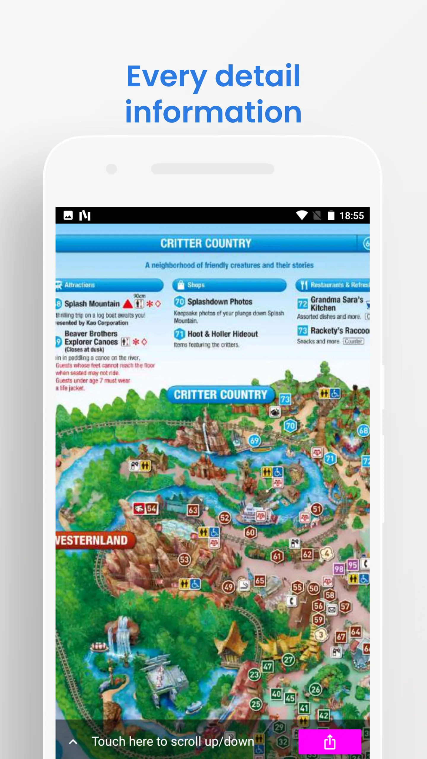 TOKYO LAND/SEA PARK MAP GUIDE | Indus Appstore | Screenshot