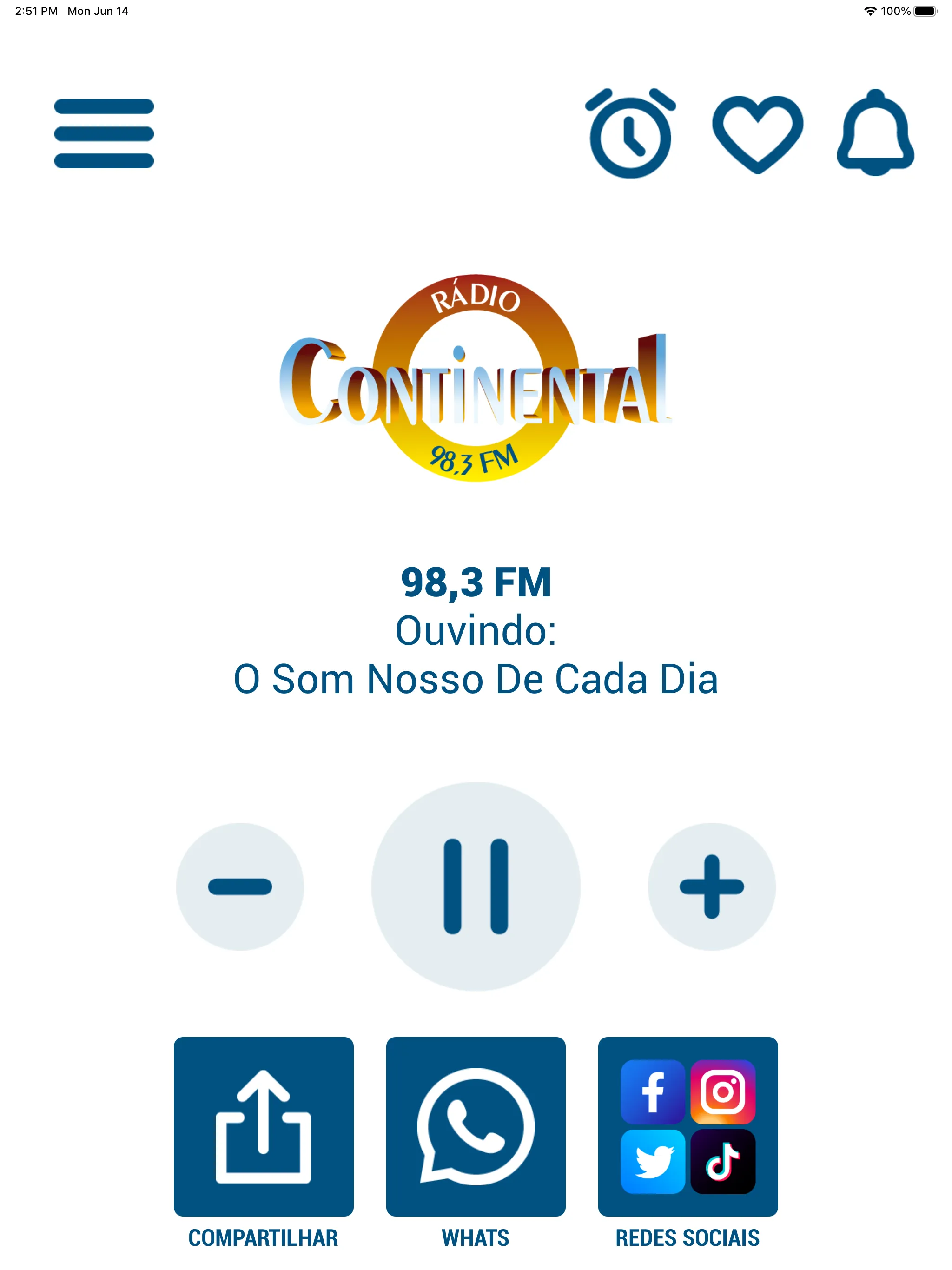 Rádio Continental - 98,3 FM | Indus Appstore | Screenshot