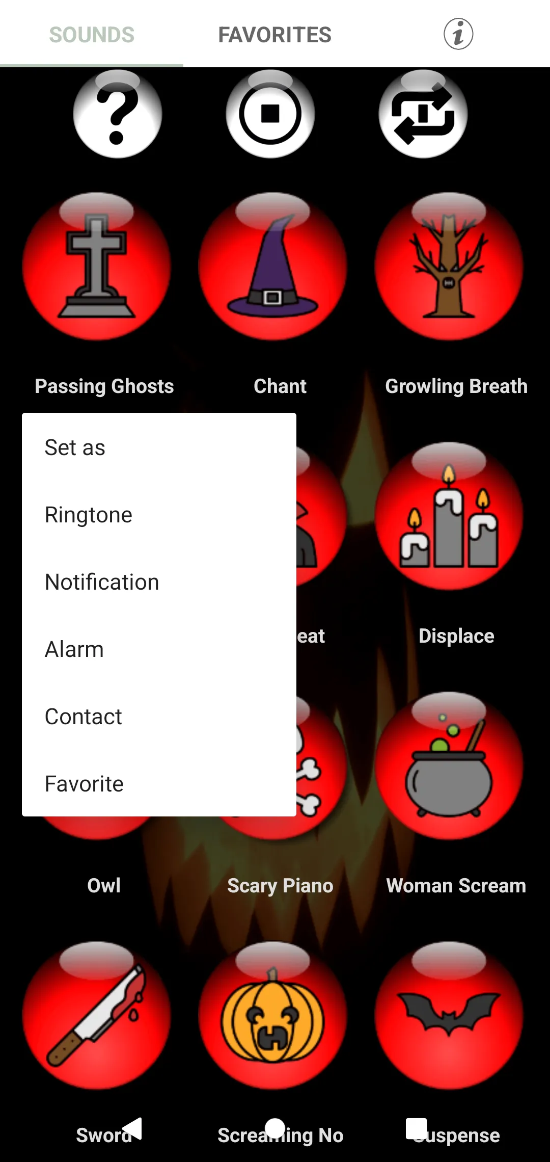 Scary Sound Effects | Indus Appstore | Screenshot