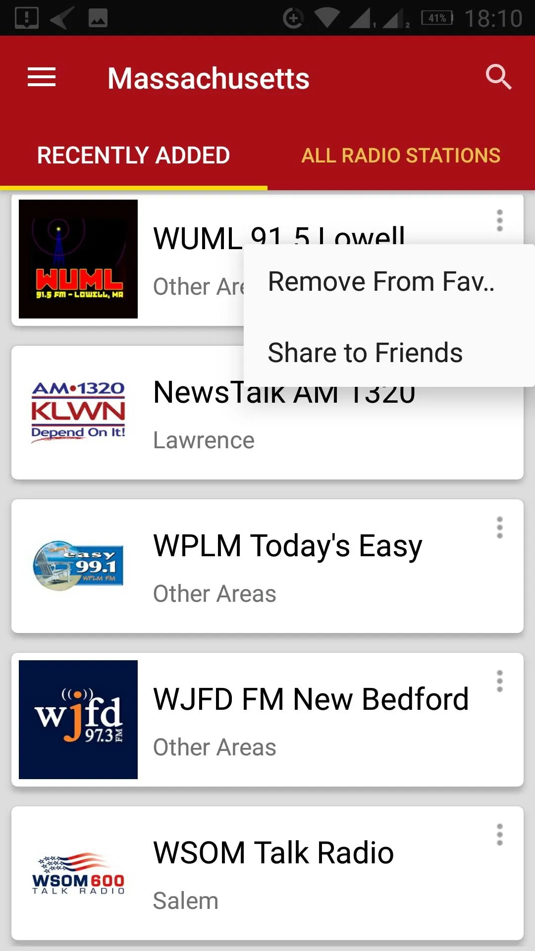 Massachusetts Radio Stations | Indus Appstore | Screenshot