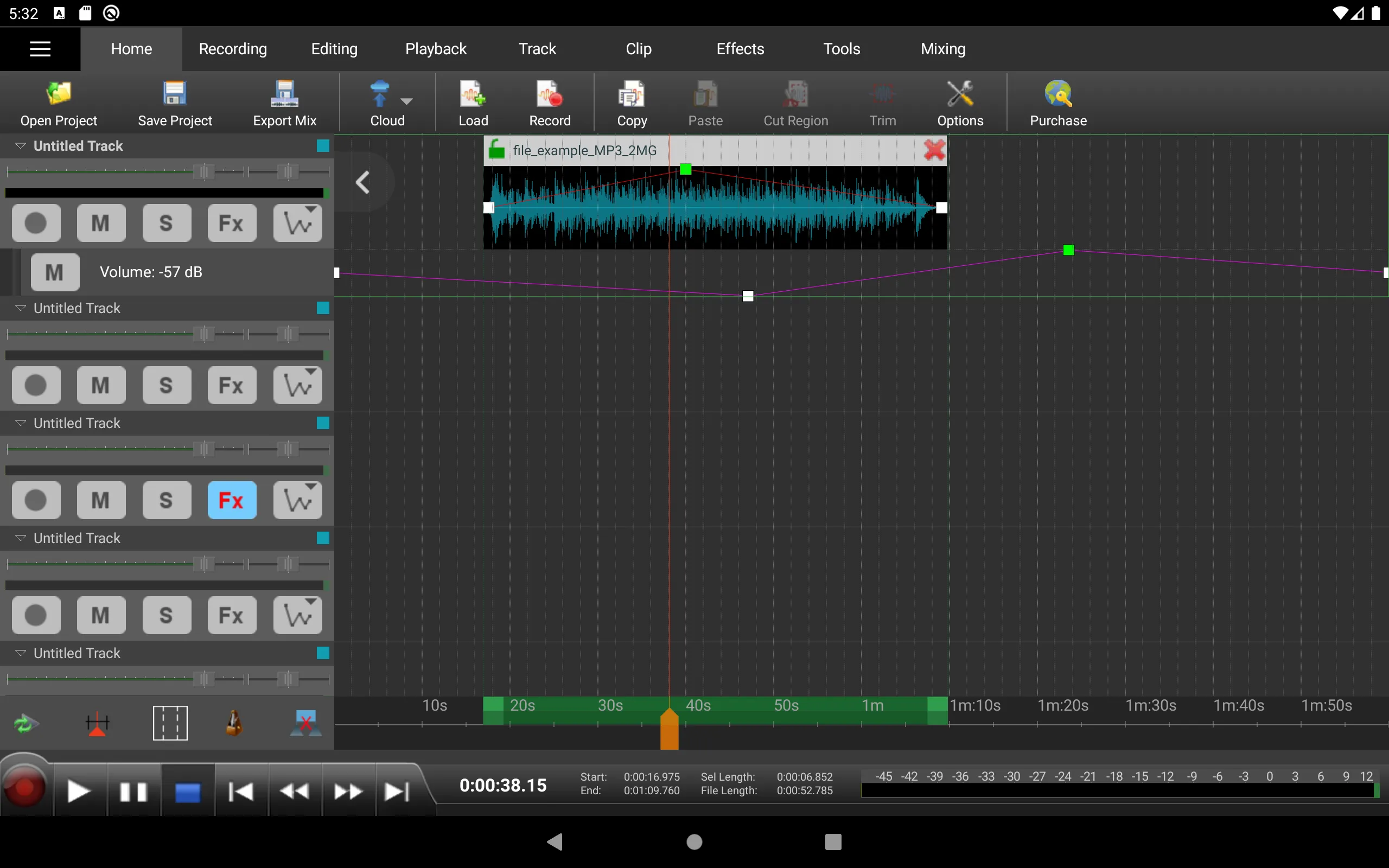 MixPad Multitrack Mixer | Indus Appstore | Screenshot