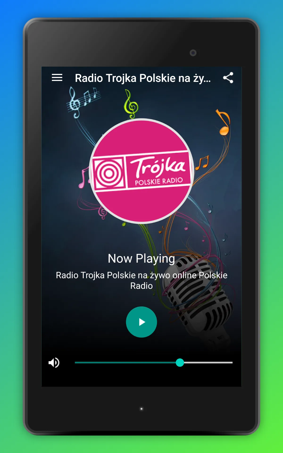 Polskie Radio Trojka FM Online | Indus Appstore | Screenshot